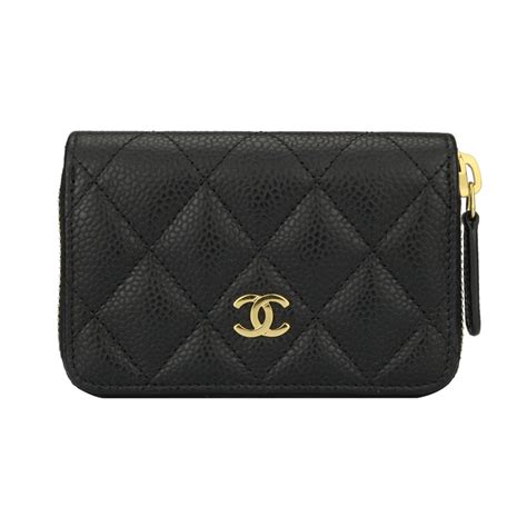 chanel small black purse snap cc coin|Classic zipped coin purse .